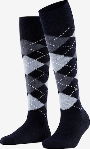 BURLINGTON Overknee Strümpfe 'Whitby' in Blau: Vorderseite