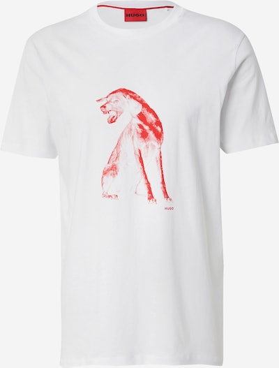 HUGO Majica 'Didug' u crvena / bijela, Pregled proizvoda