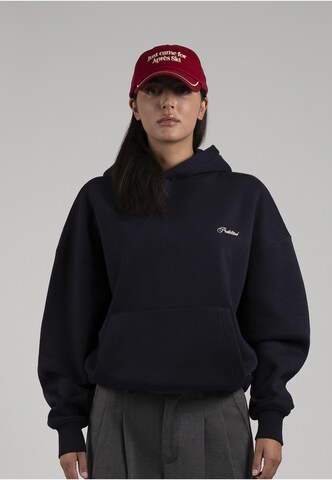 Sweat-shirt Prohibited en bleu : devant