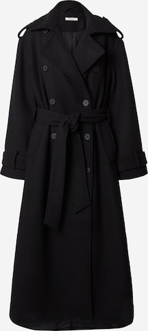 Gina Tricot Between-seasons coat in Black: front