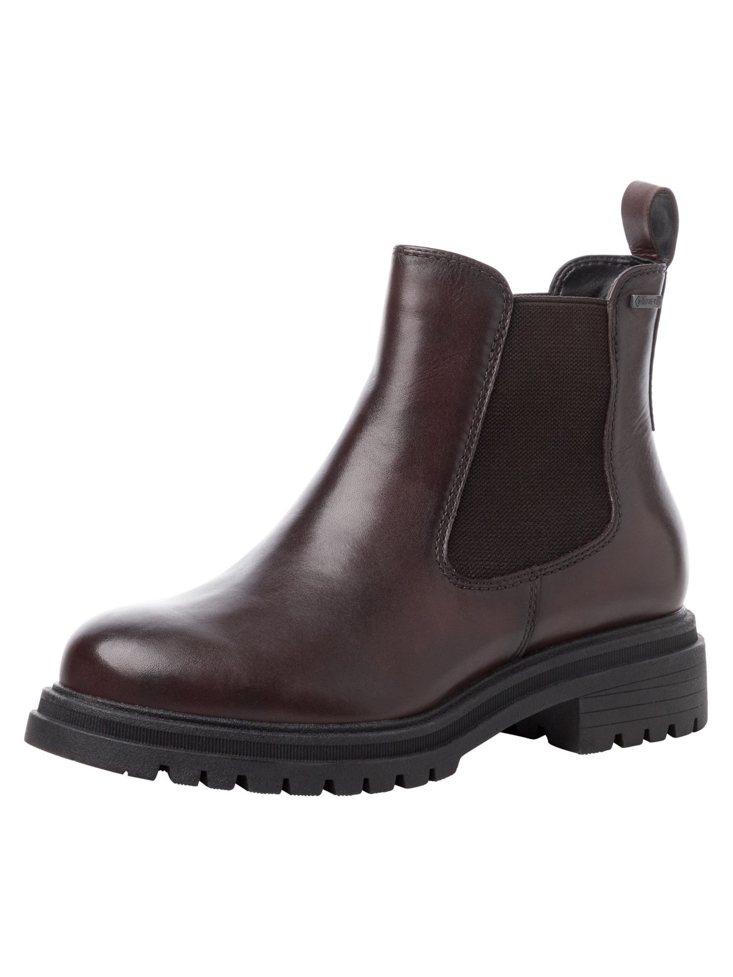 Tamaris Chelsea boots in Brown: front