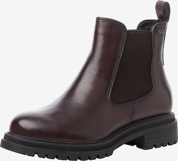 Tamaris Chelsea boots in Bruin: voorkant