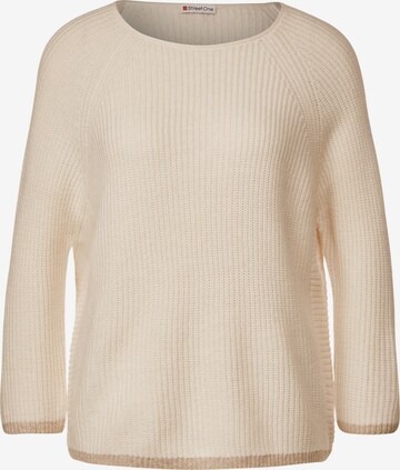 STREET ONE Sweater in Beige: front