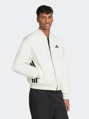 Veste de sport 'STADIUM' ADIDAS SPORTSWEAR en blanc : devant