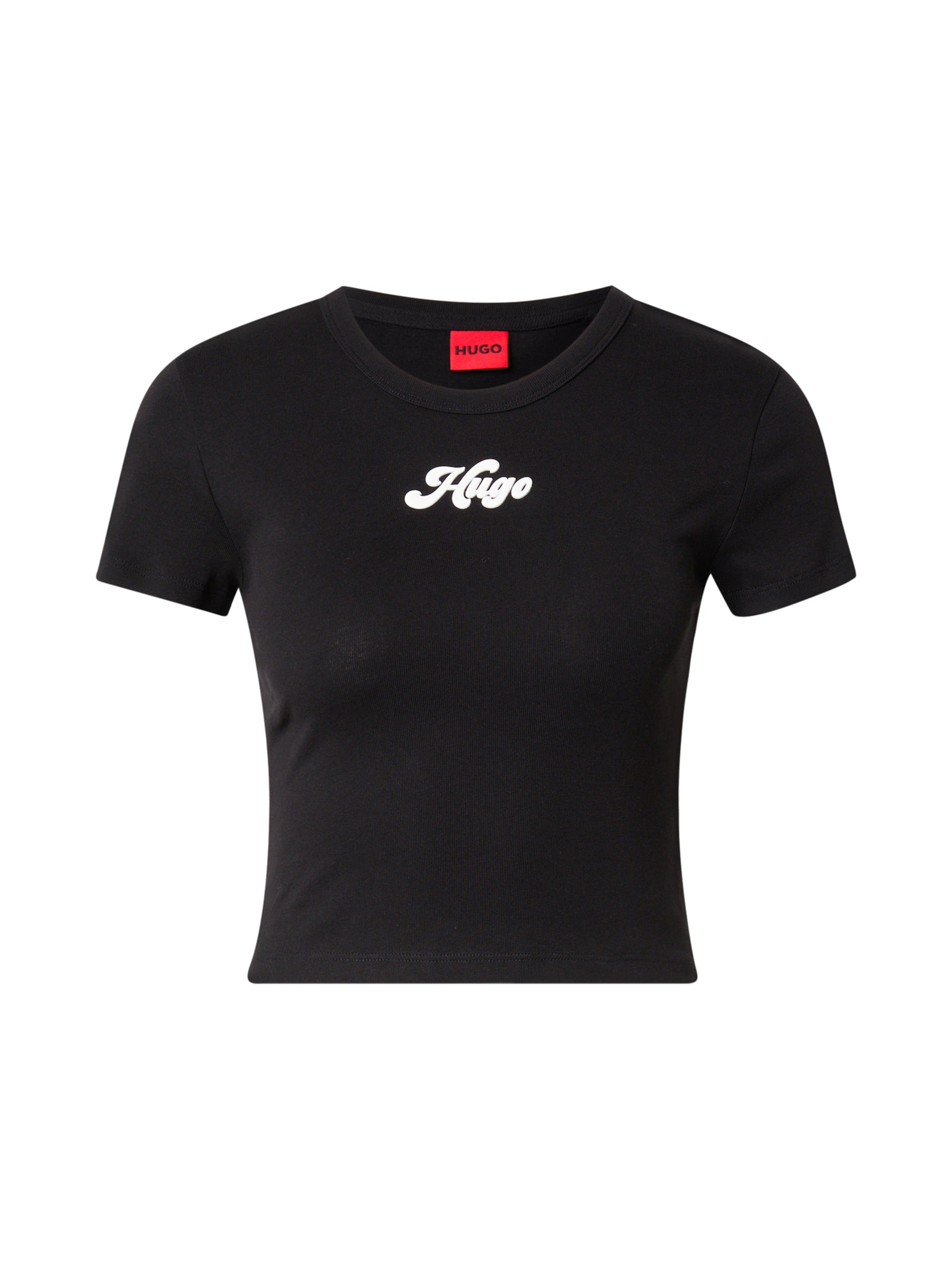 HUGO Koszulka 'Delanor_2' w kolorze czarny: przód
