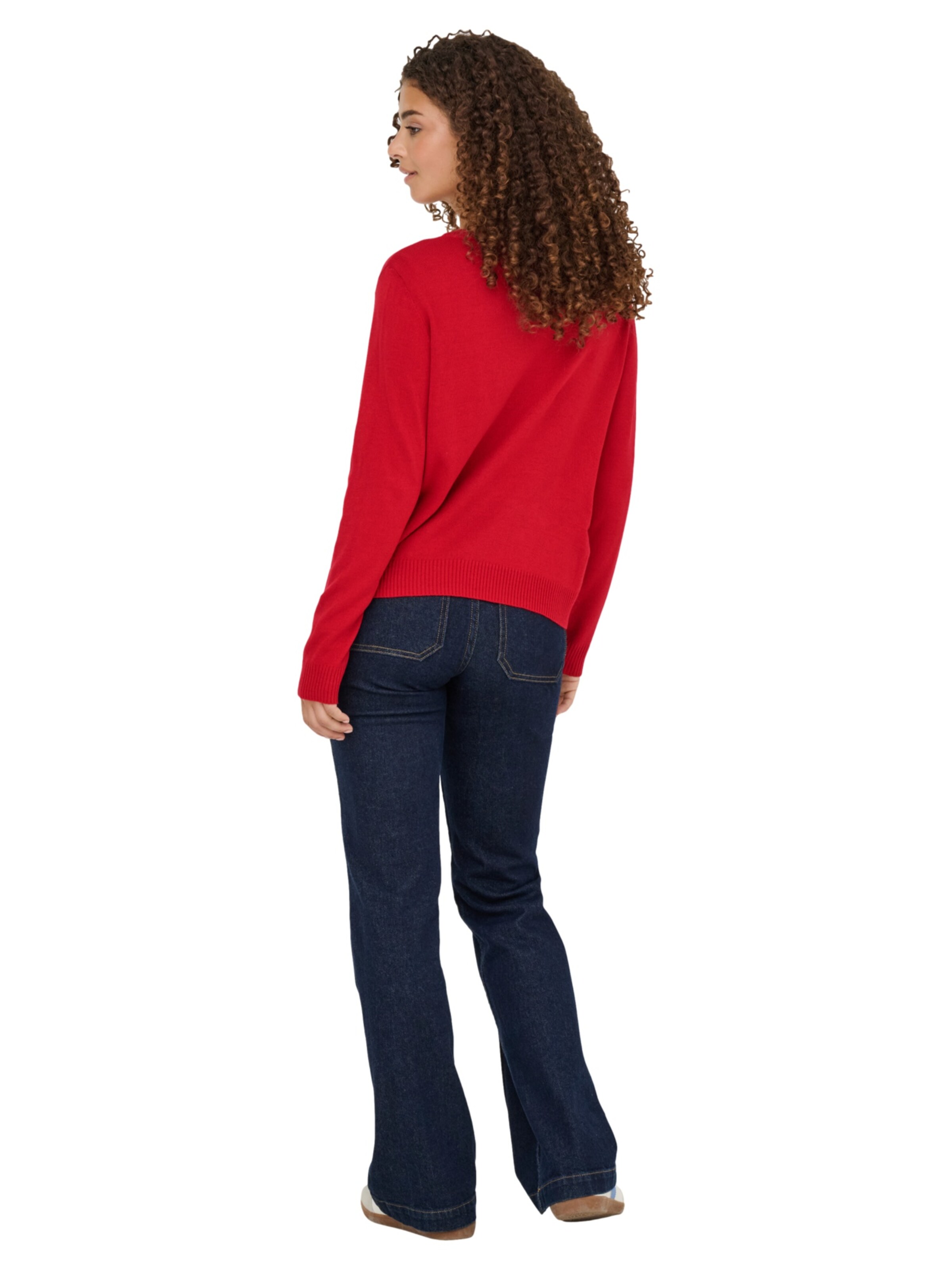 ONLY Sweater 'Xmas Shine' in Red