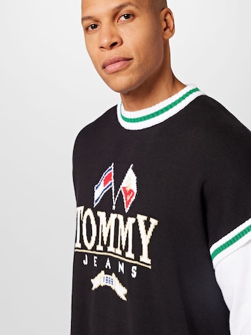 Tommy Jeans Trui 'Skater' in Zwart