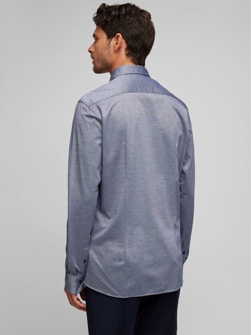 HECHTER PARIS Slim fit Business shirt 'H-Xtension' in Blue