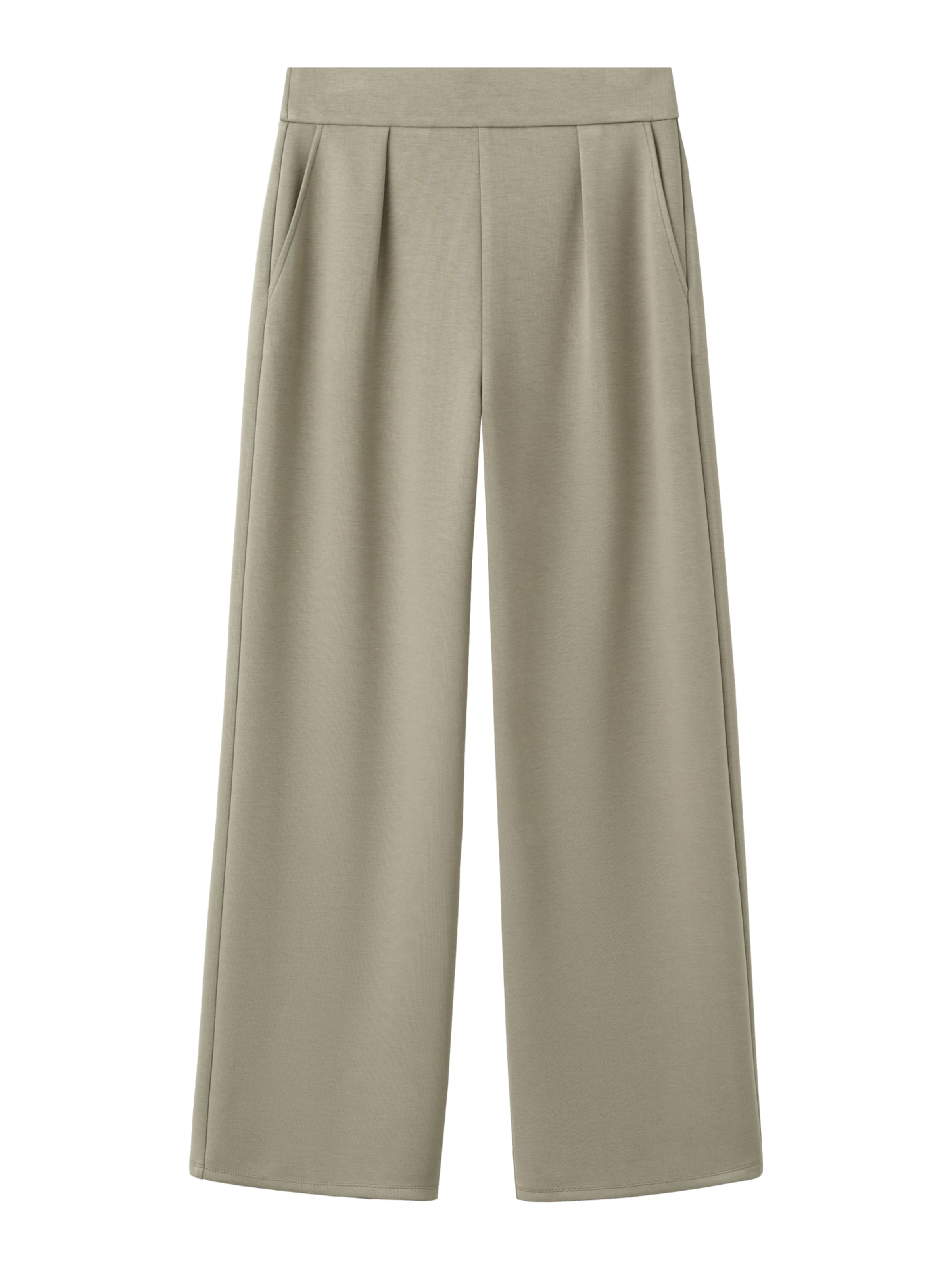 MANGO Szeroka nogawka Cygaretki 'GUESI' w kolorze zielony: przód