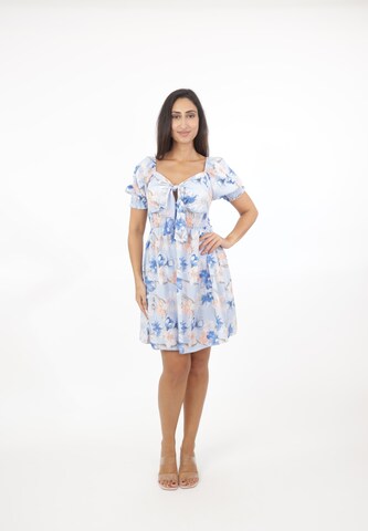 Abito di Elara in blu: frontale