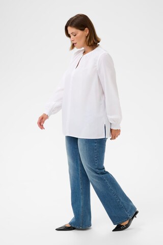KAFFE CURVE Blouse 'KCnoelle' in White