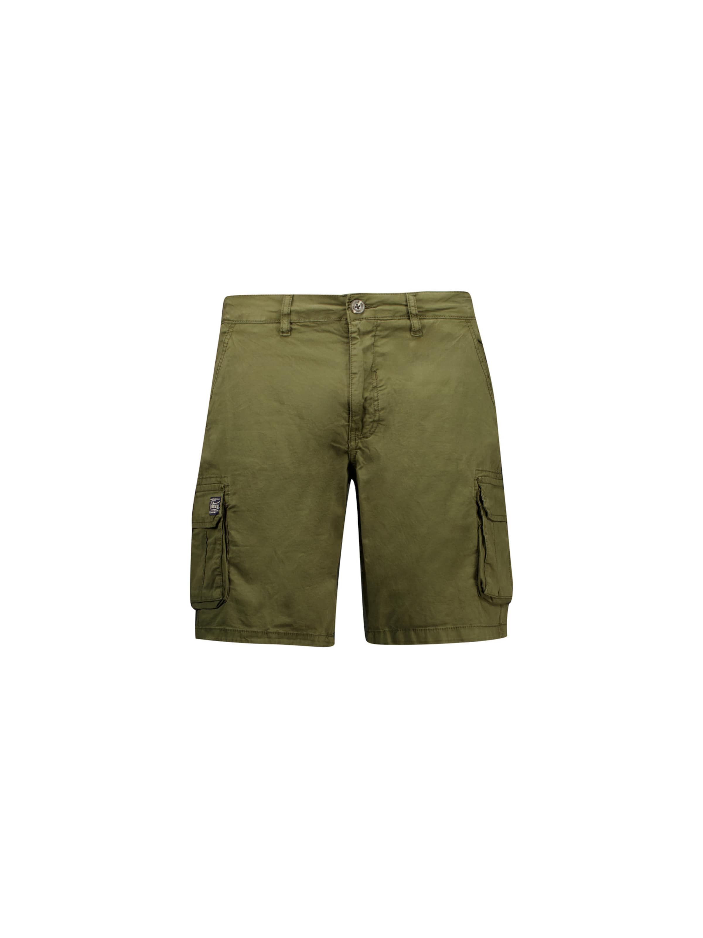 Pantalon cargo 'Slog' Deeluxe en vert : devant