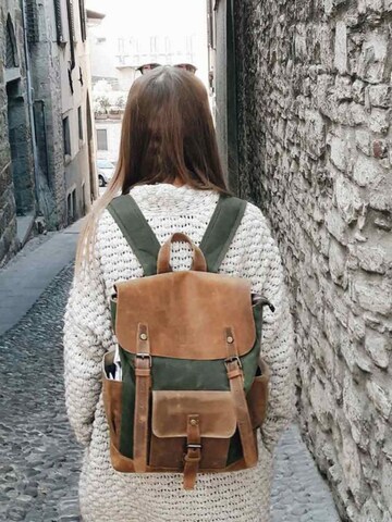 Rucsac 'Memphis' de la URBAN BAG pe verde: față