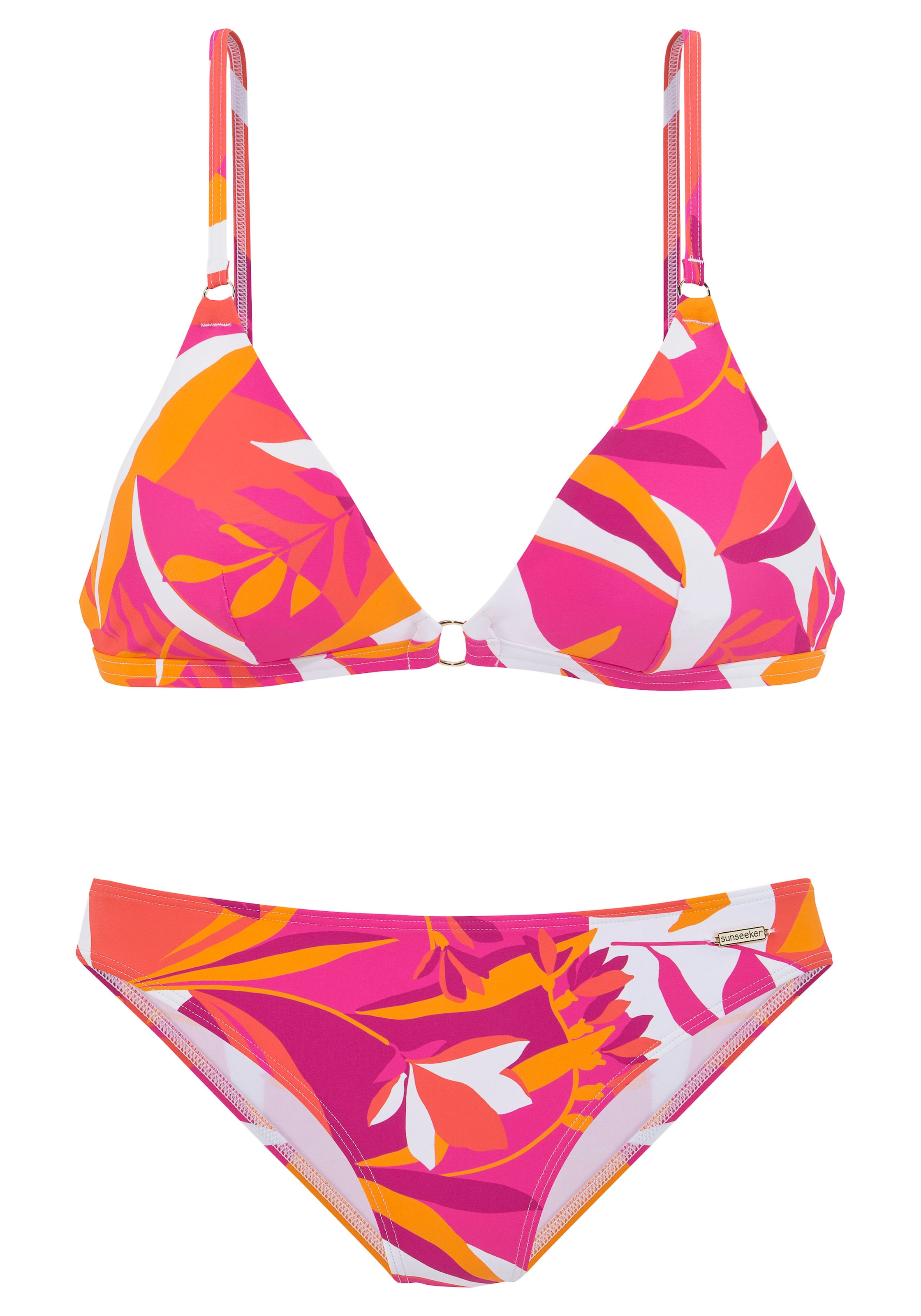 SUNSEEKER Trojuholníky Bikiny - Ružová: predná strana