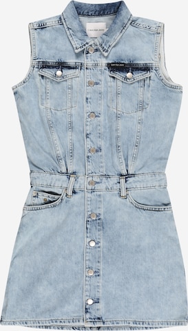 Calvin Klein Jeans - Vestido en azul: frente