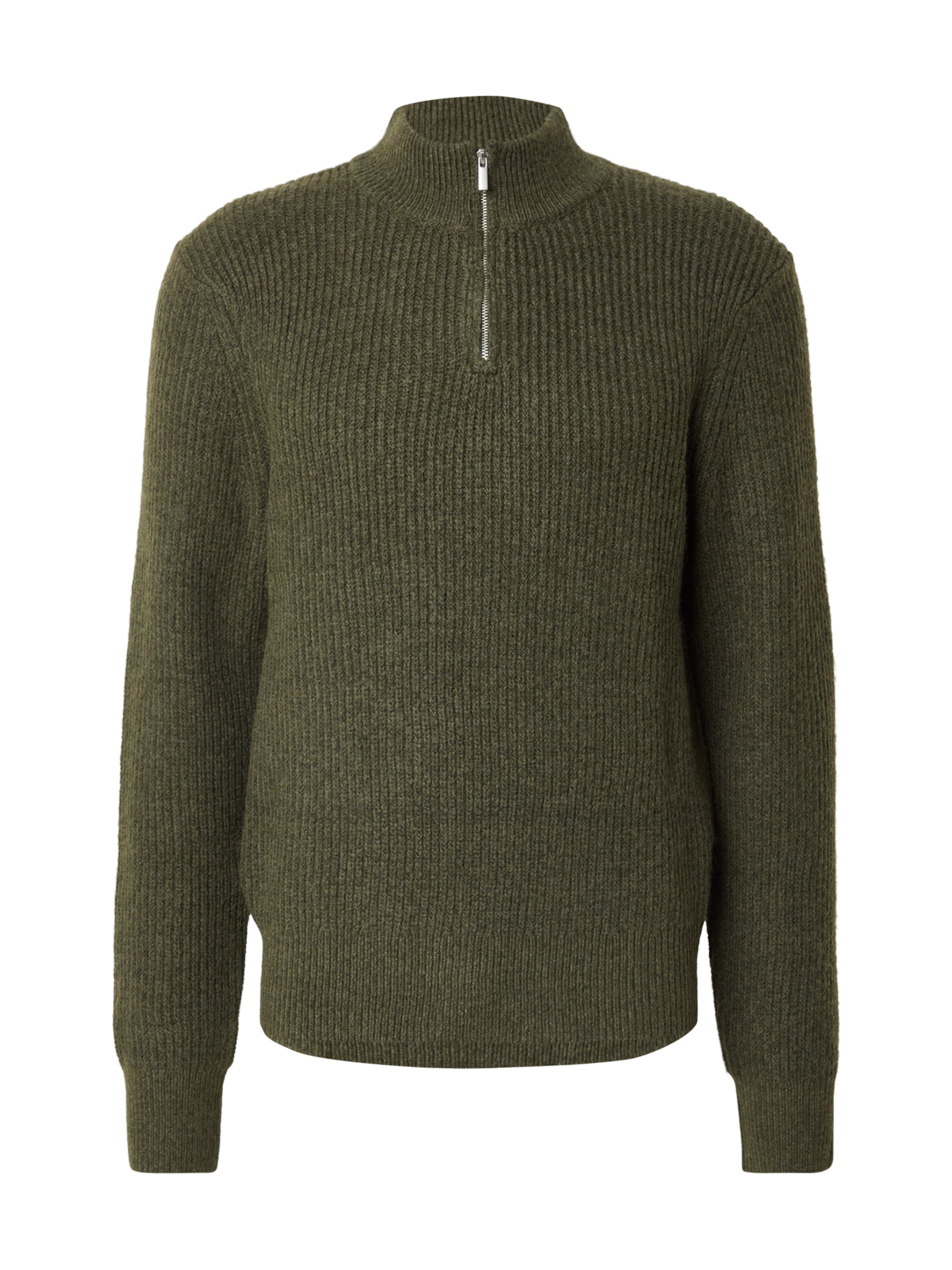 DAN FOX APPAREL Pullover 'Gabriel' in Grün: Vorderseite
