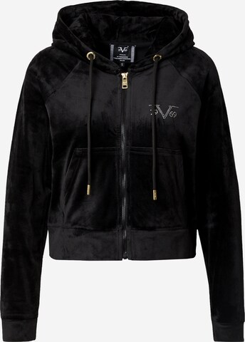 19V69 ITALIA Sweat jacket 'IVANA' in Black: front