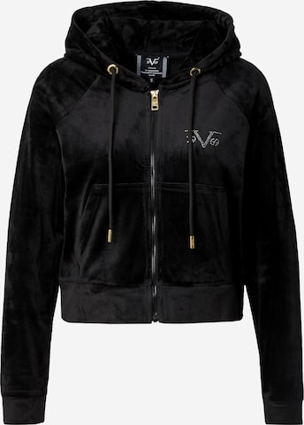 19V69 ITALIA Sweat jacket 'IVANA' in Black: front
