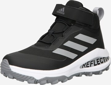 ADIDAS SPORTSWEAR Kozačky 'Fortarun All Terrain Cloudfoam Elastic Lace And Top Strap' – černá: přední strana