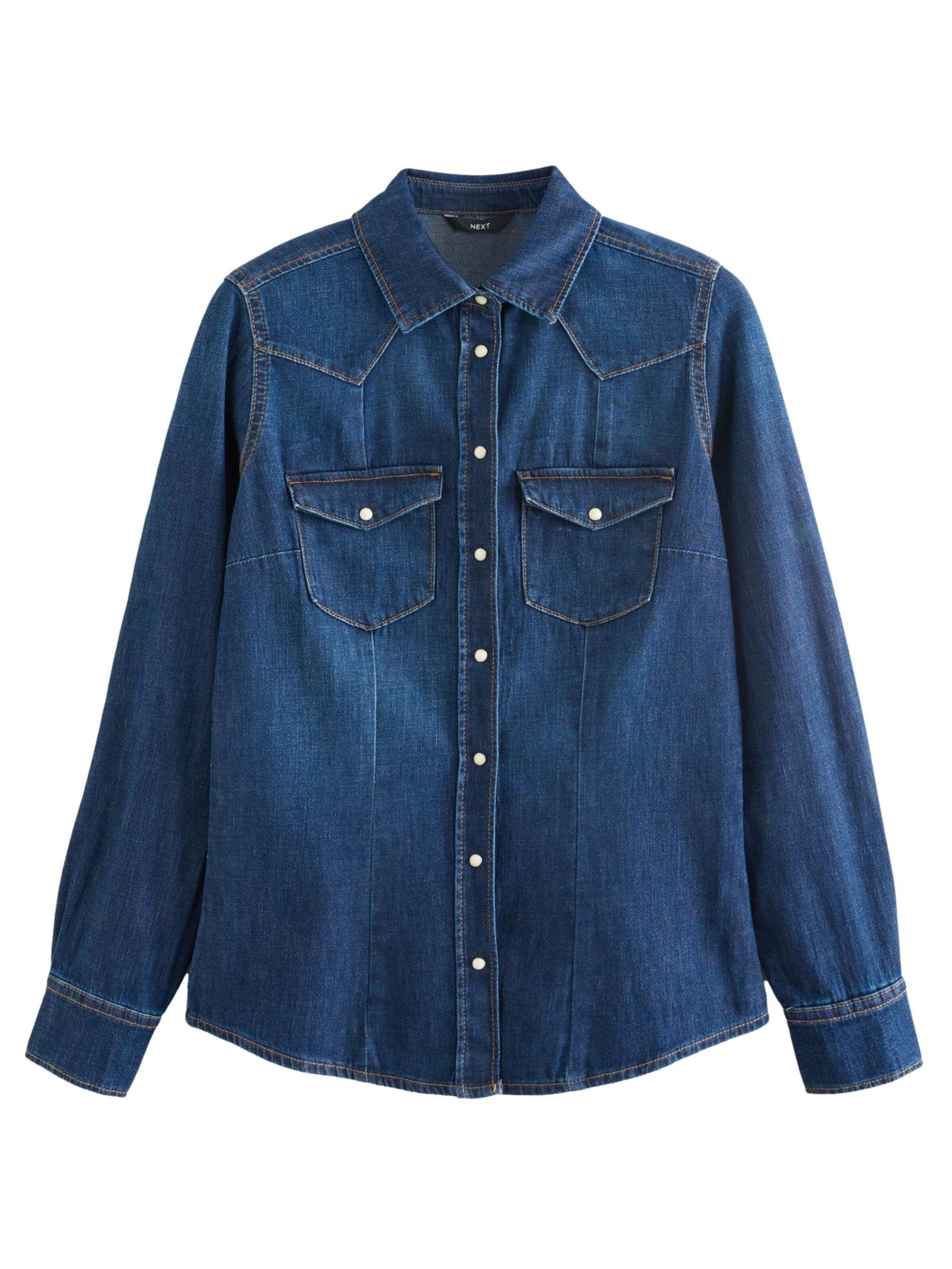 Next - Blusa em azul: frente