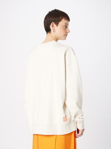 HUGO Sweatshirt 'Drisina' in White