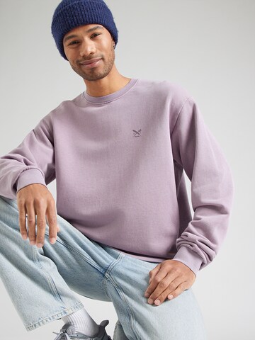 Iriedaily Sweatshirt 'Waterkeeper' in Purple: front