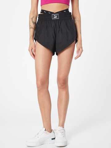 PUMA Regular Sportbroek 'Dare to Woven' in Zwart: voorkant