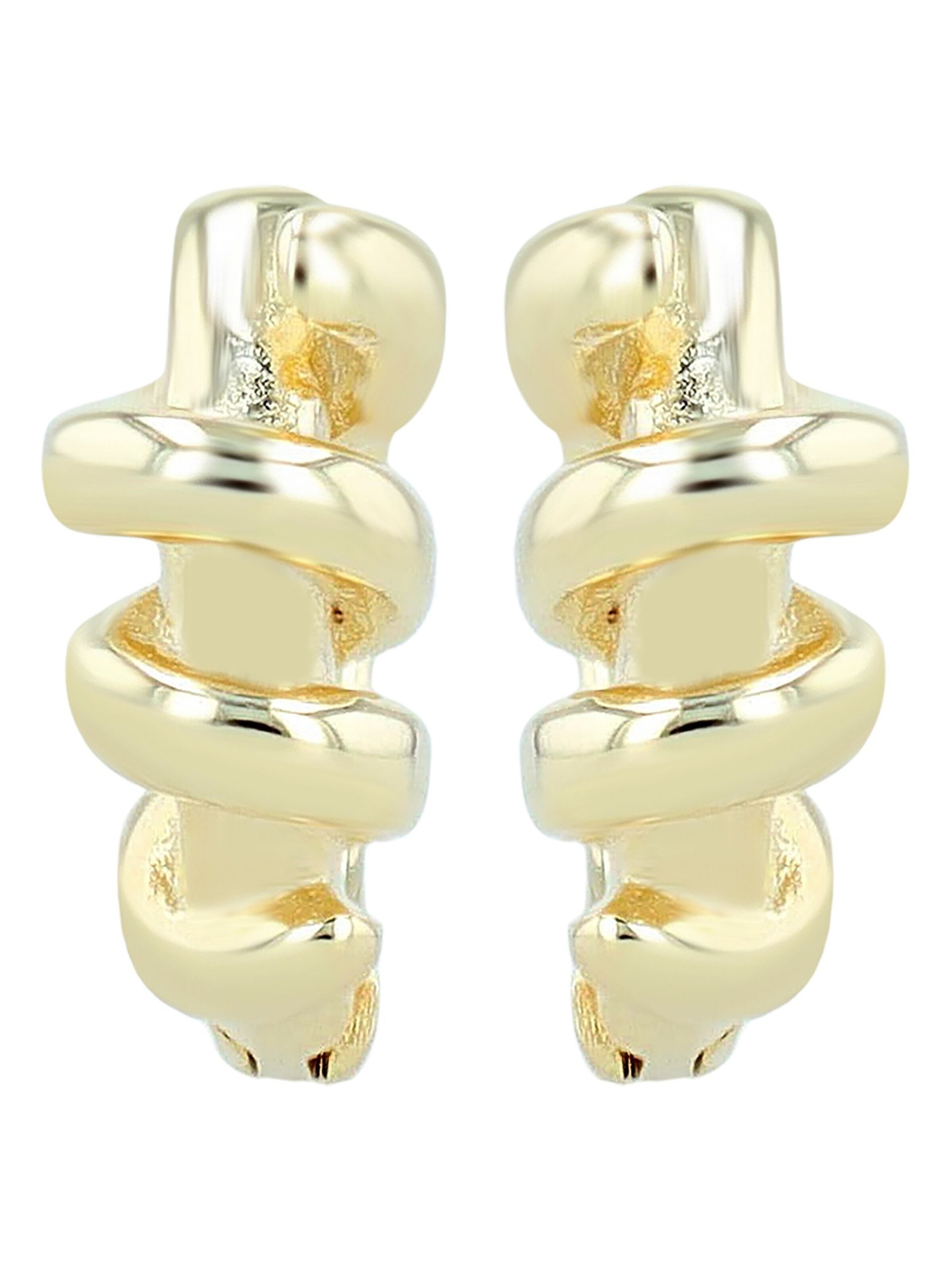 Akzent Earrings '"Valo" aus 925 Sterlingsilber, rhodiniert, langlebig' in Gold: front