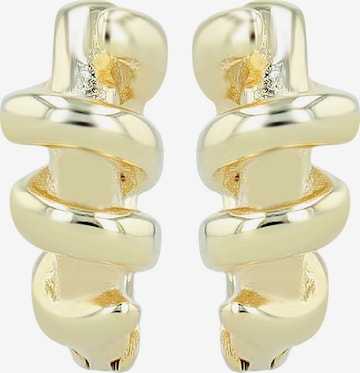 Akzent Earrings '"Valo" aus 925 Sterlingsilber, rhodiniert, langlebig' in Gold: front