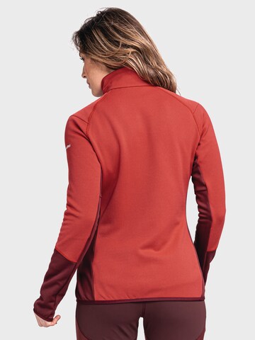 Schöffel Functionele fleece jas 'Lodron' in Rood