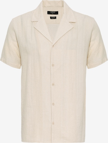 Antioch Comfort fit Button Up Shirt in Beige: front