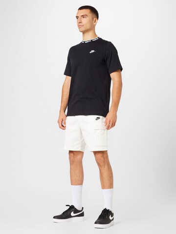 Nike Sportswear Regularen Hlače | bela barva