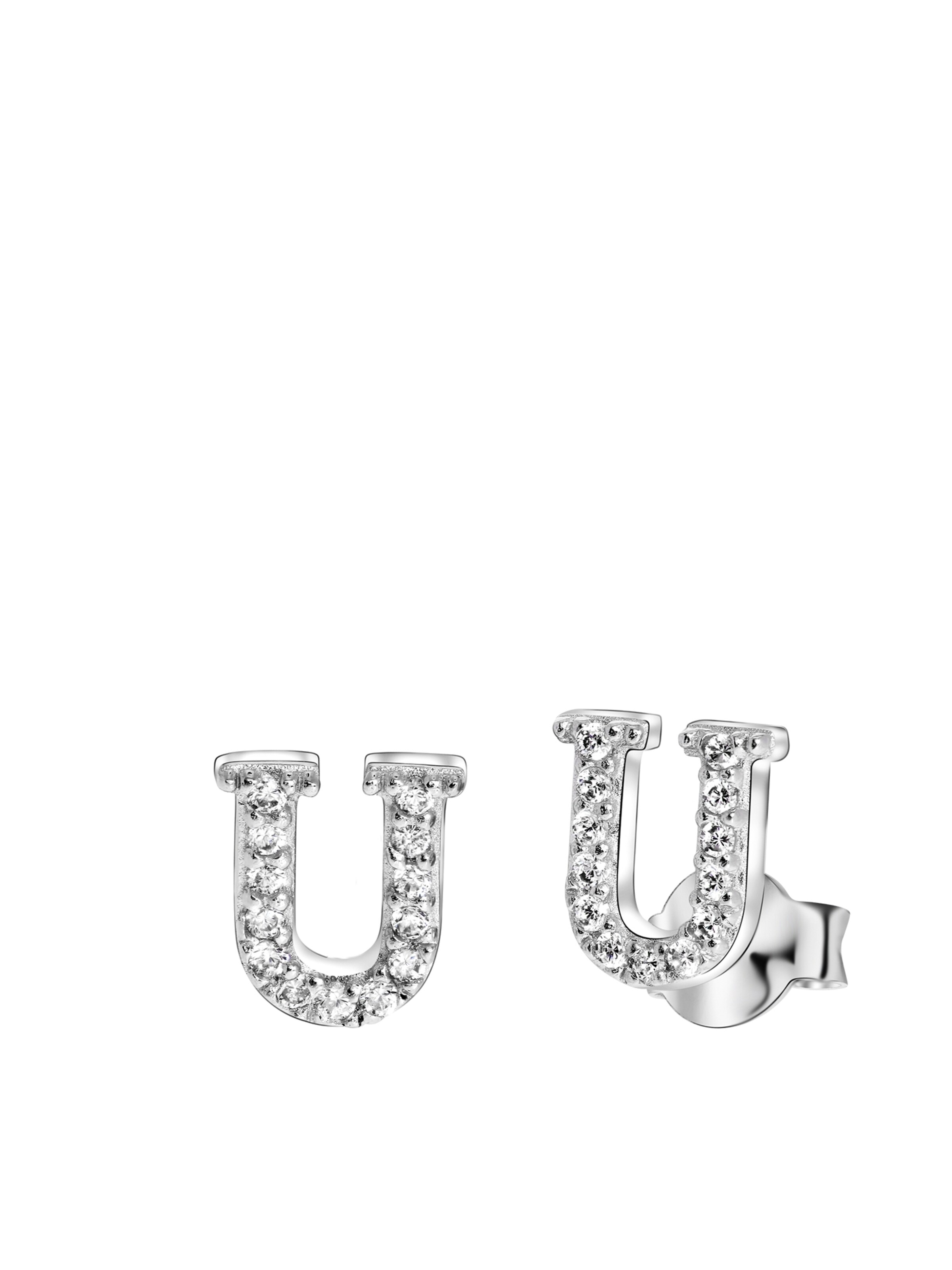 Lucardi Ohrringe in Silber: Vorderseite