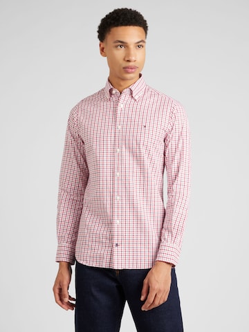 TOMMY HILFIGER Slim fit Button Up Shirt in Red: front