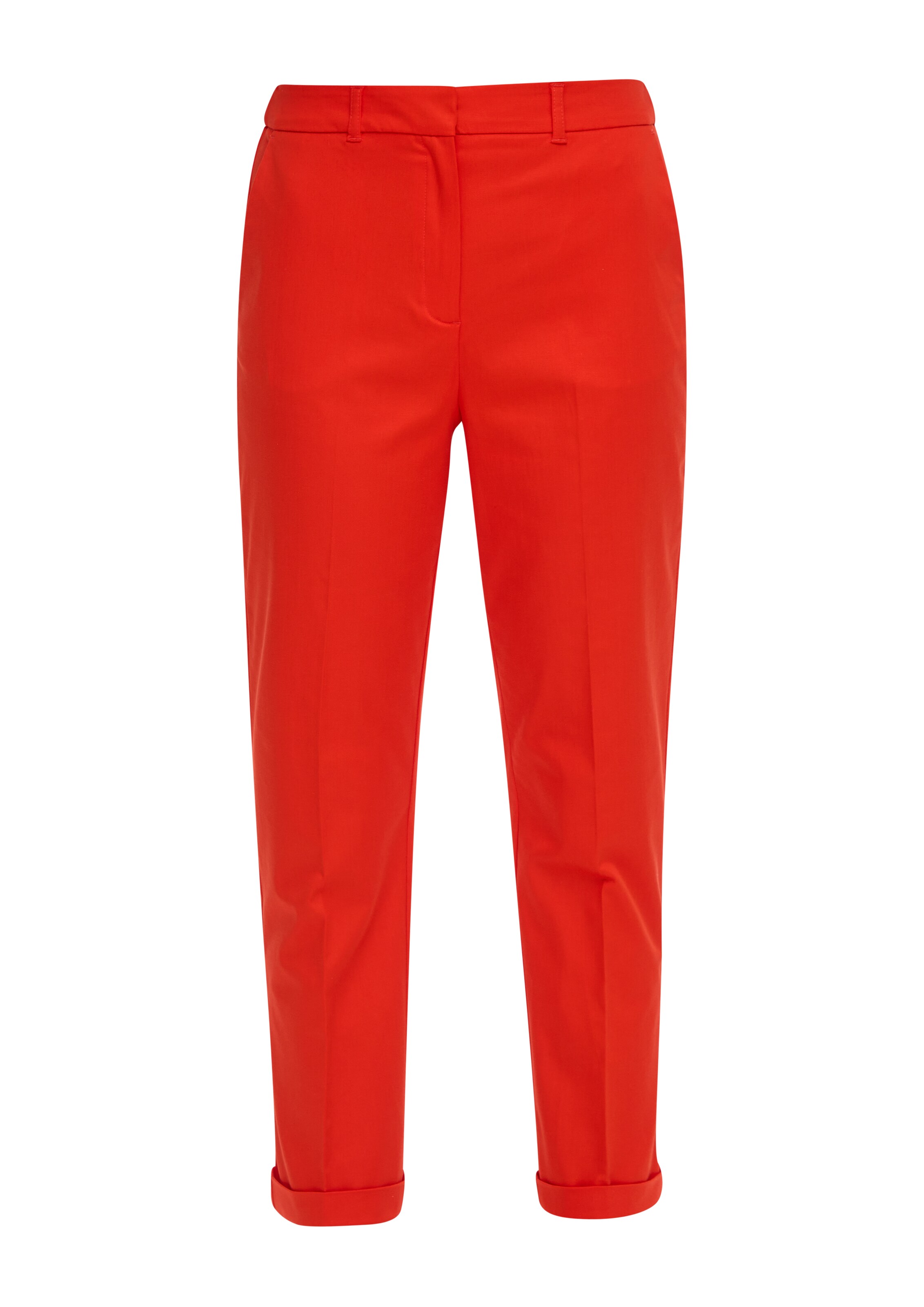 s.Oliver BLACK LABEL Bügelfaltenhose in Rot: Vorderseite