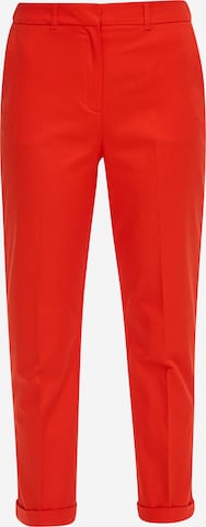 s.Oliver BLACK LABEL Tapered Pleated Pants in Red: front