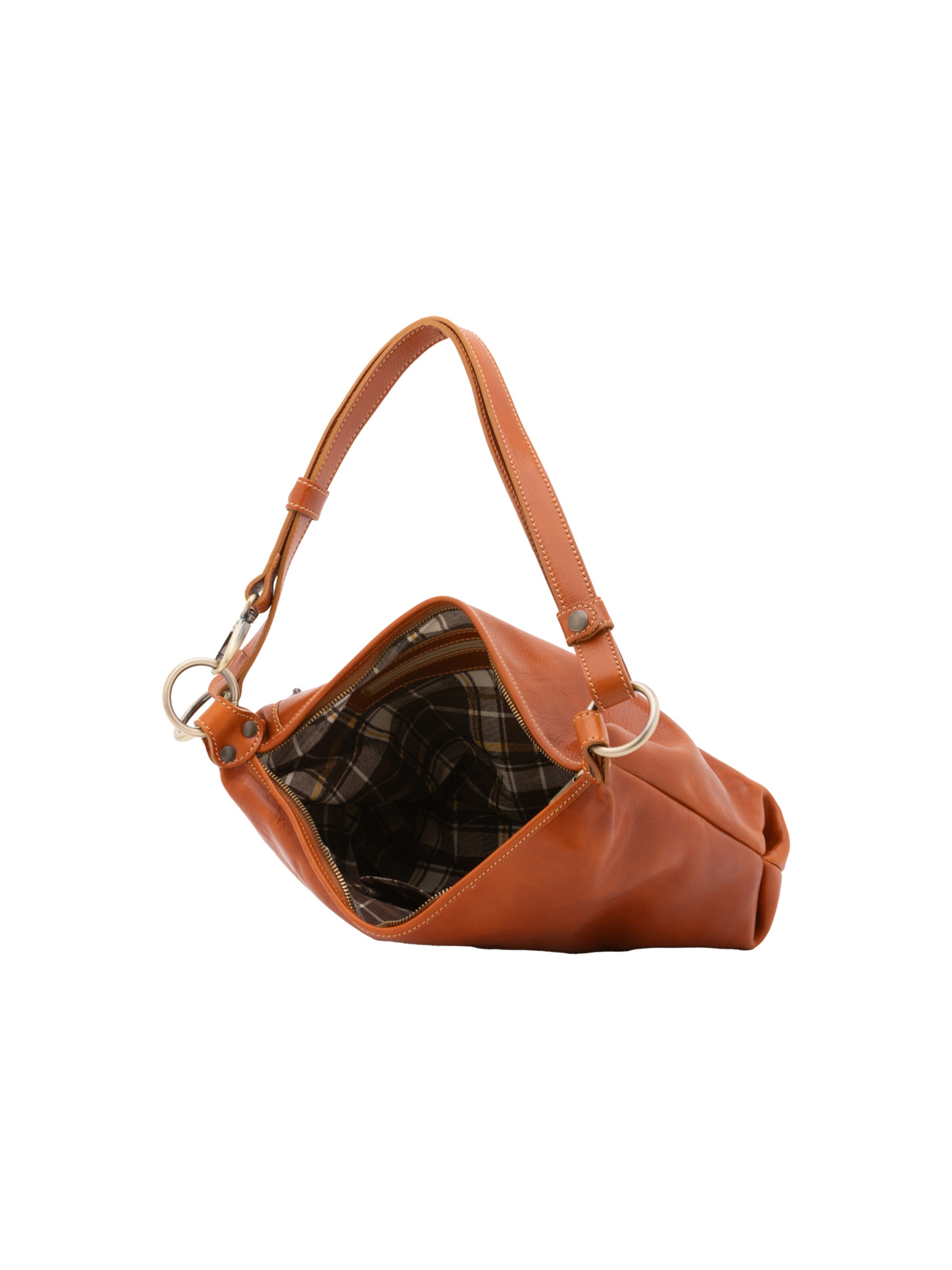 Borsa a spalla 'Borsa a Spalla Pelle Vacchetta I Fratelli - Vera Pelle' di I Fratelli in beige