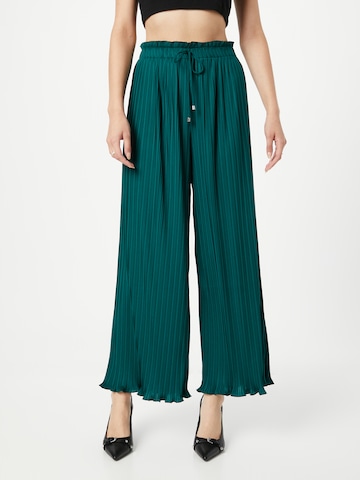 Wide Leg Pantalon 'Letizia' ABOUT YOU en vert : devant