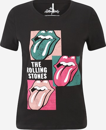 ONLY - Camisa 'ROLLING STONES' em cinzento: frente