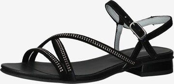 Nero Giardini Strap Sandals in Black: front