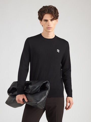 Karl Lagerfeld Neulepaita 'Ikonik 2.0' värissä musta: etupuoli