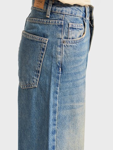 IT'S BASIC Regular Jeans 'Straight Mid Rise Jeans' in Blauw