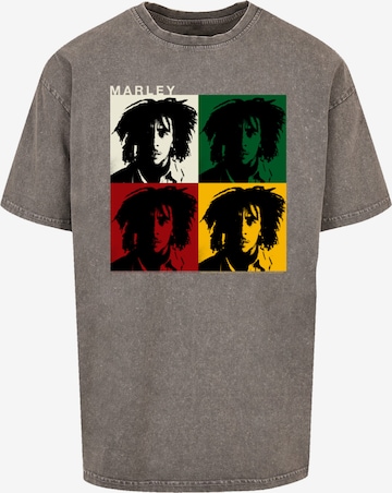 T-Shirt 'Bob Marley' F4NT4STIC en gris : devant