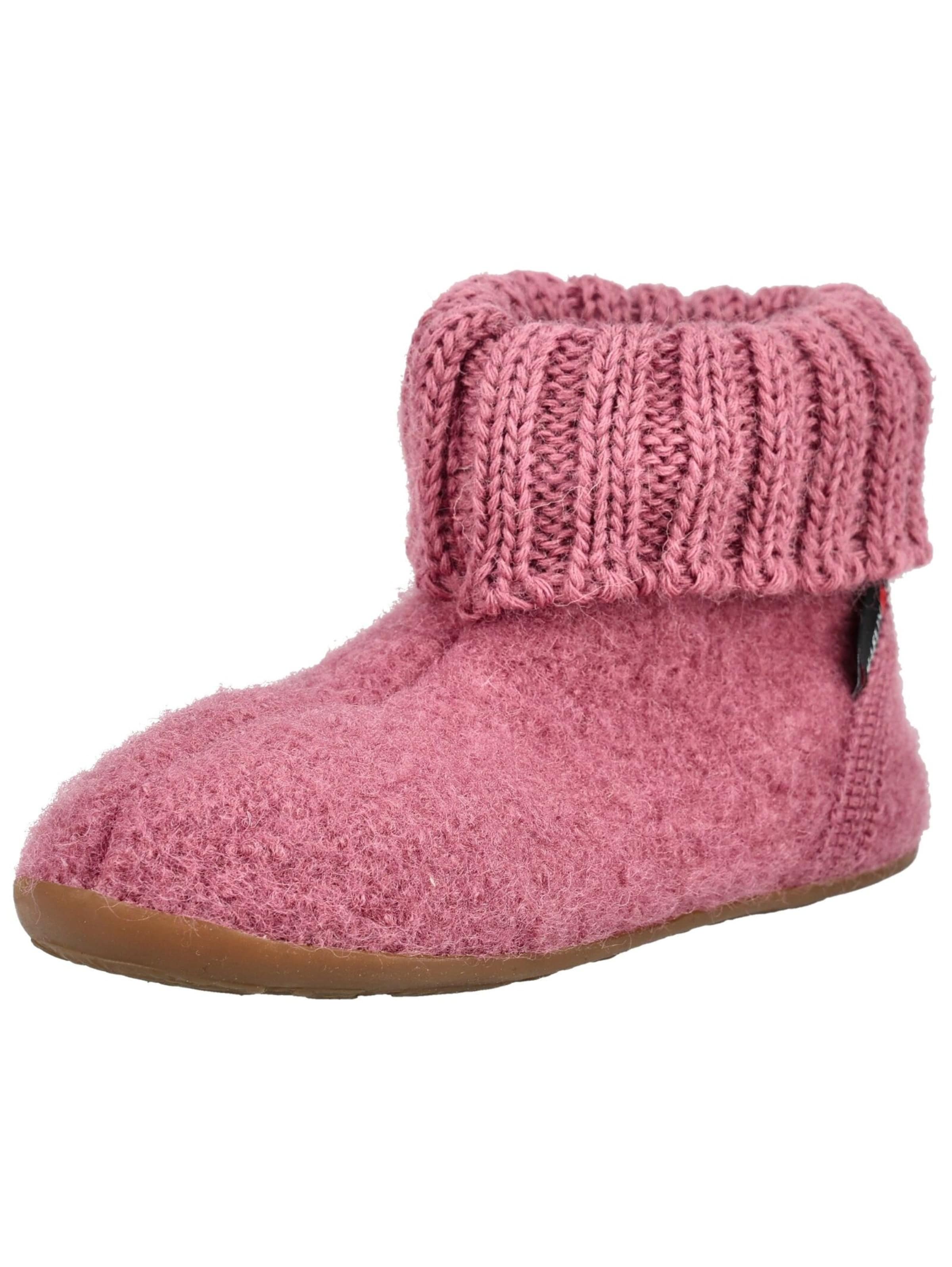 HAFLINGER Huisschoenen in Roze: voorkant