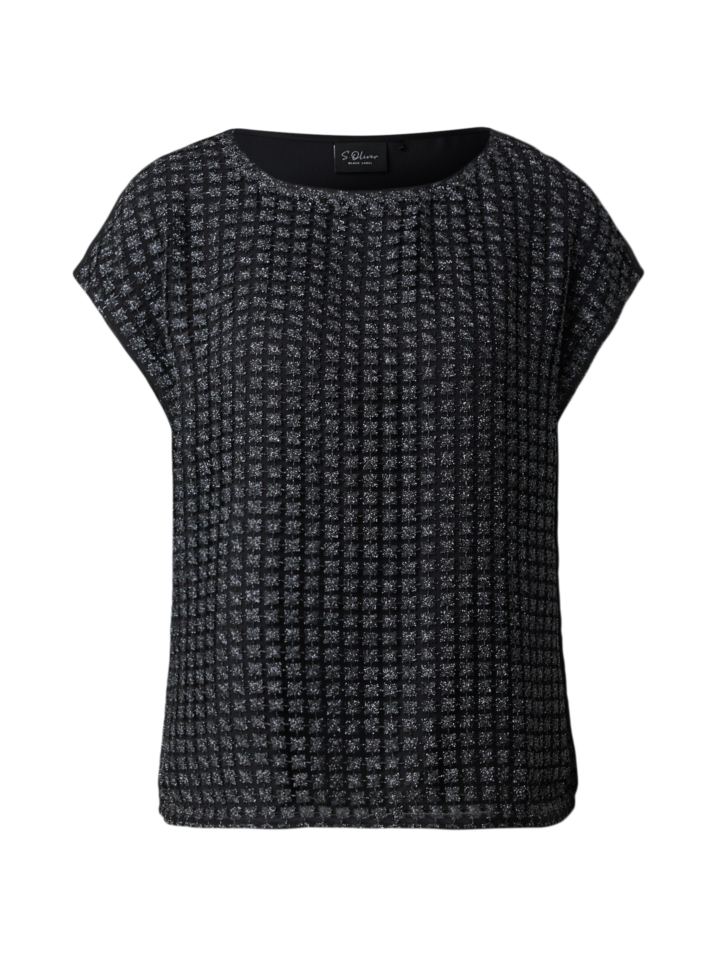 melns s.Oliver Blūze: no priekšpuses