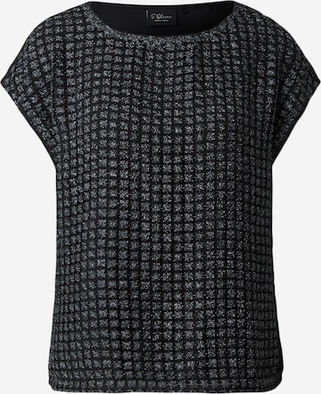 s.OliverBluza - crna boja: prednji dio