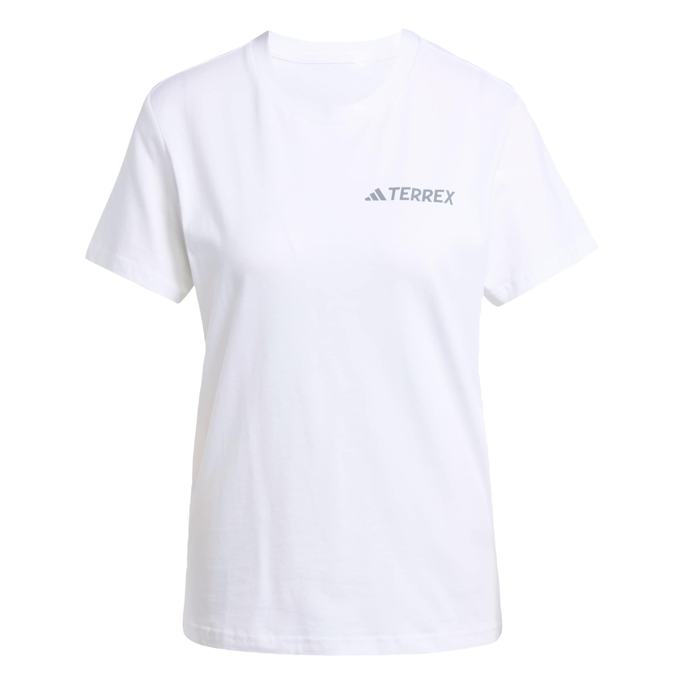 ADIDAS TERREX - Camiseta funcional 'Graphic' en blanco: frente
