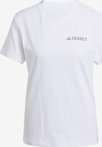 T-shirt fonctionnel 'Graphic' ADIDAS TERREX en blanc : devant