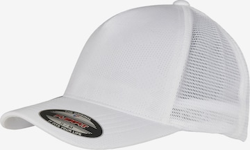 Cappello da baseball di Flexfit in bianco: frontale