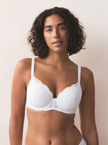 Next Balconette Bra in Black: front